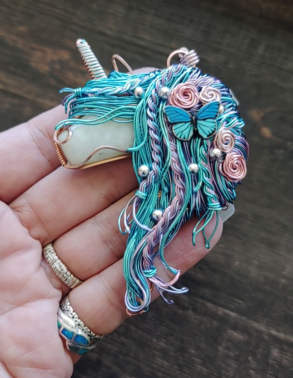 Unicorn Butterfly 🦄🦋 Pendant