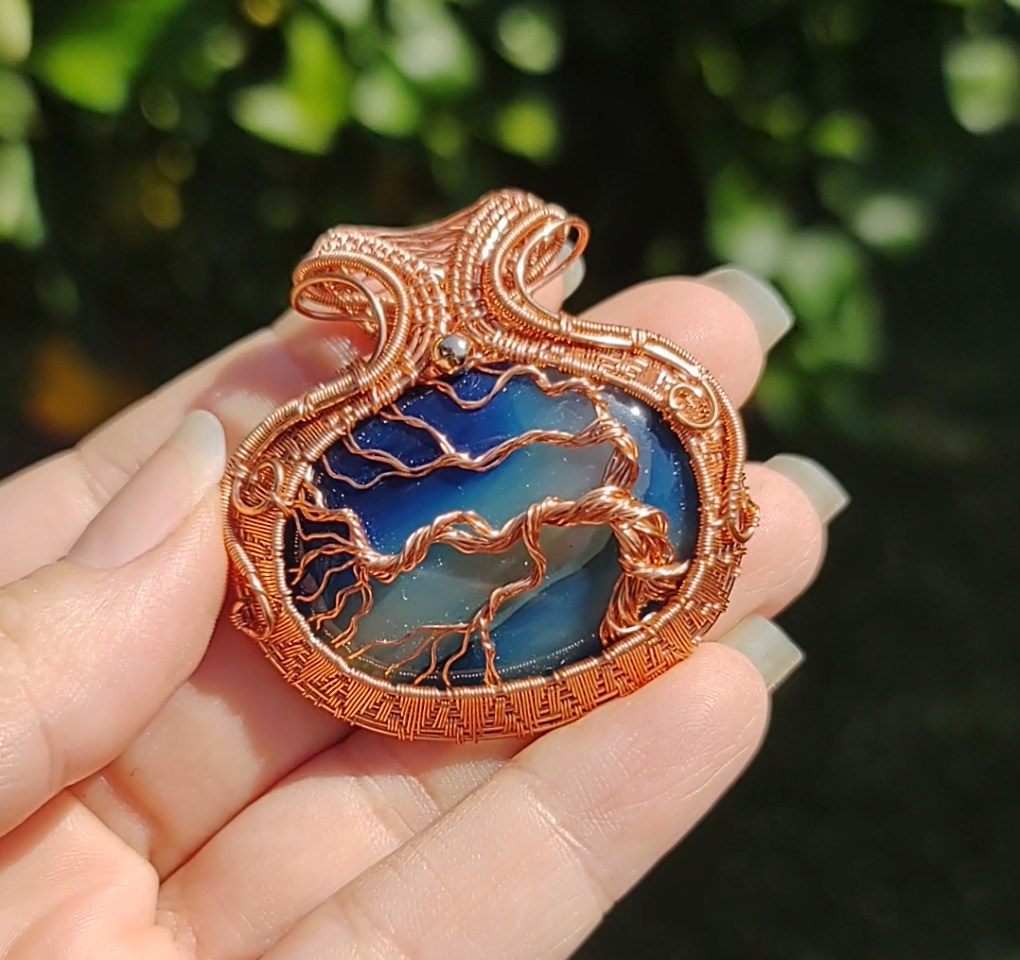 Tree of Life Pendant - Coastal Breeze