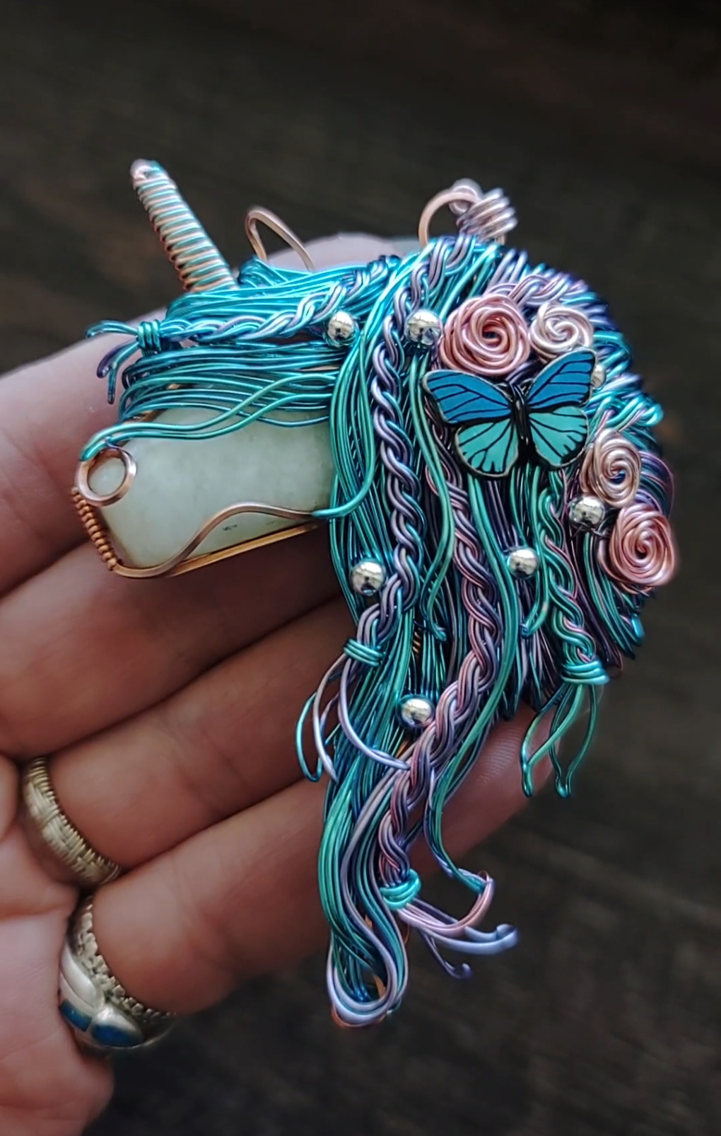 Unicorn Butterfly 🦄🦋 Pendant