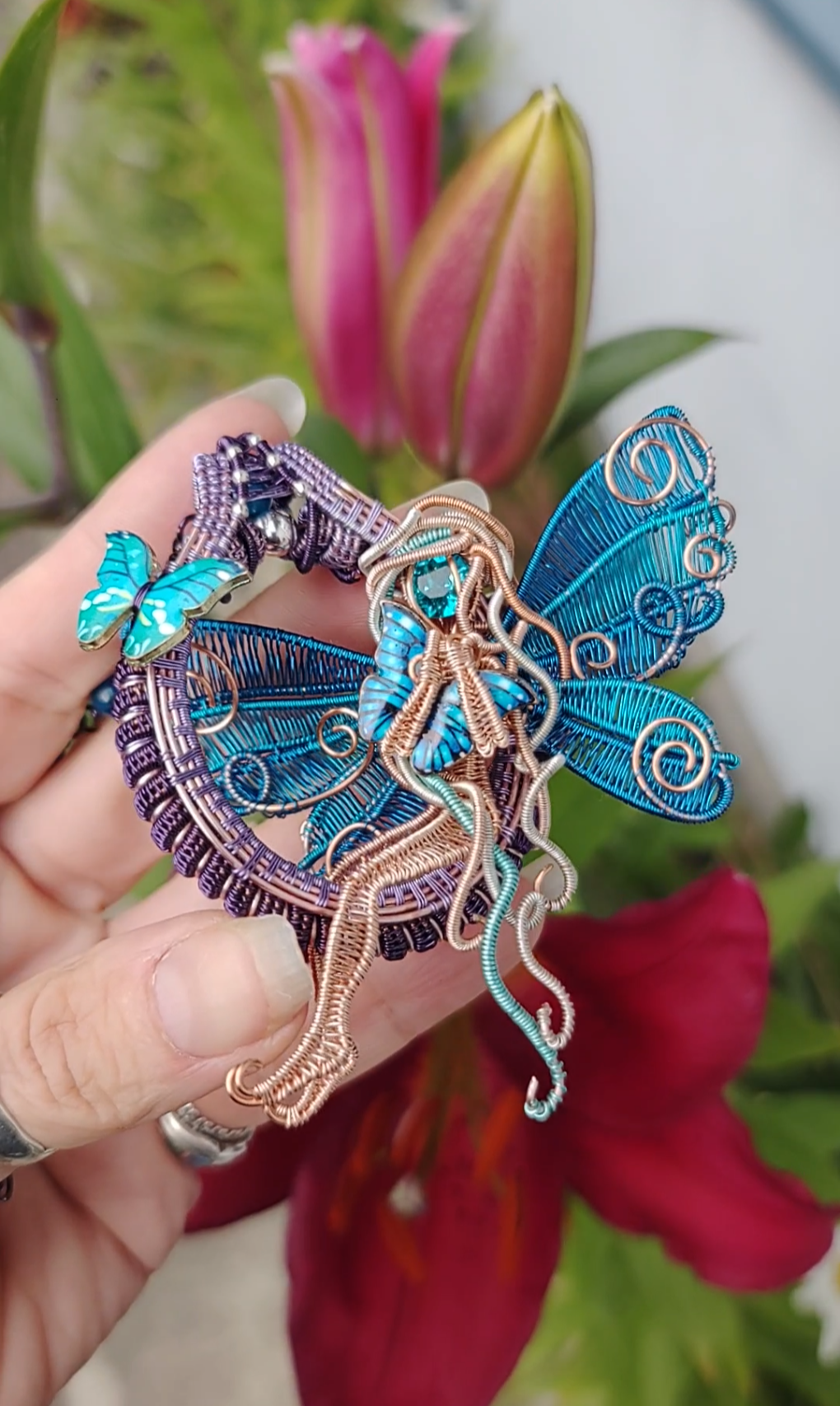 Blue butterfly ๐ฆ fairy decor