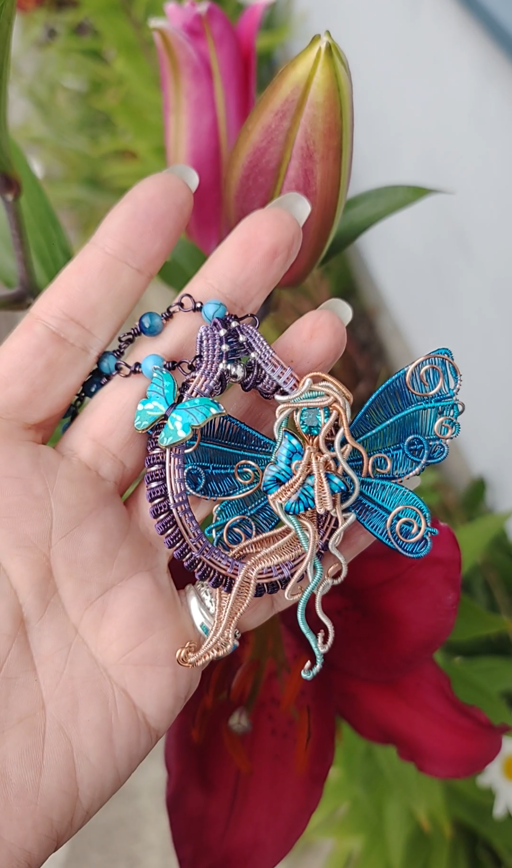 Blue butterfly ๐ฆ fairy decor