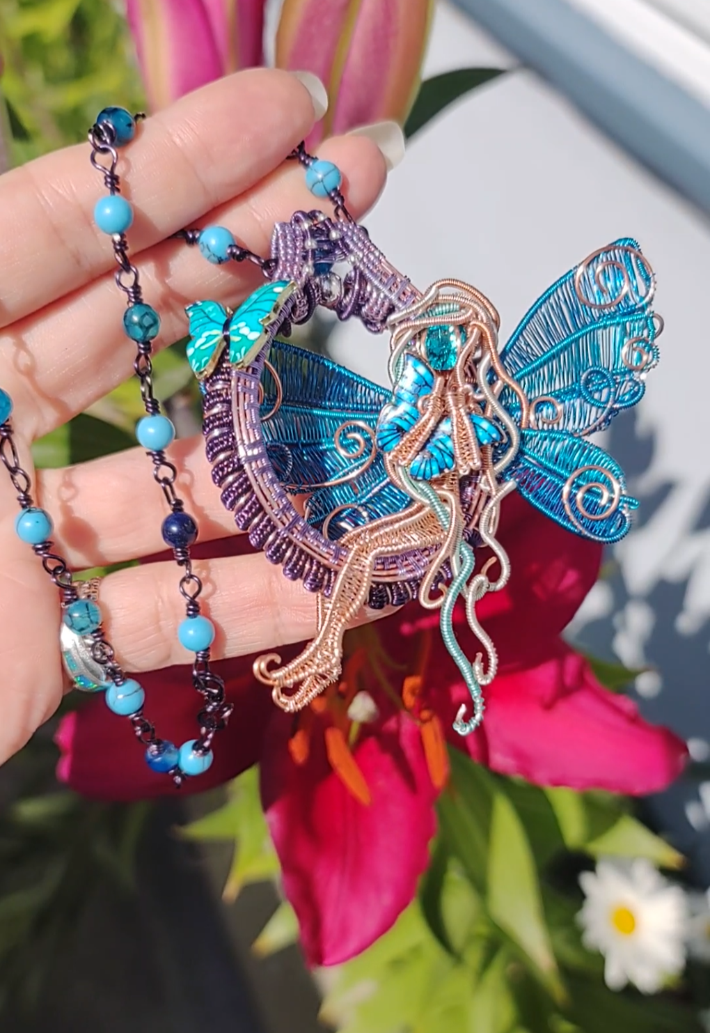 Blue butterfly ๐ฆ fairy decor