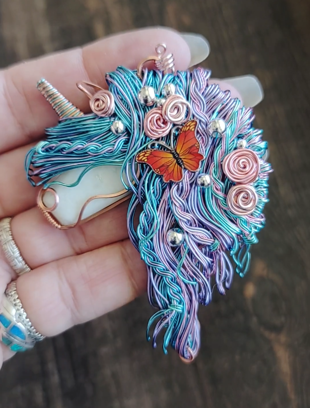 Unicorn 🦄 Butterfly🦋 Pendant
