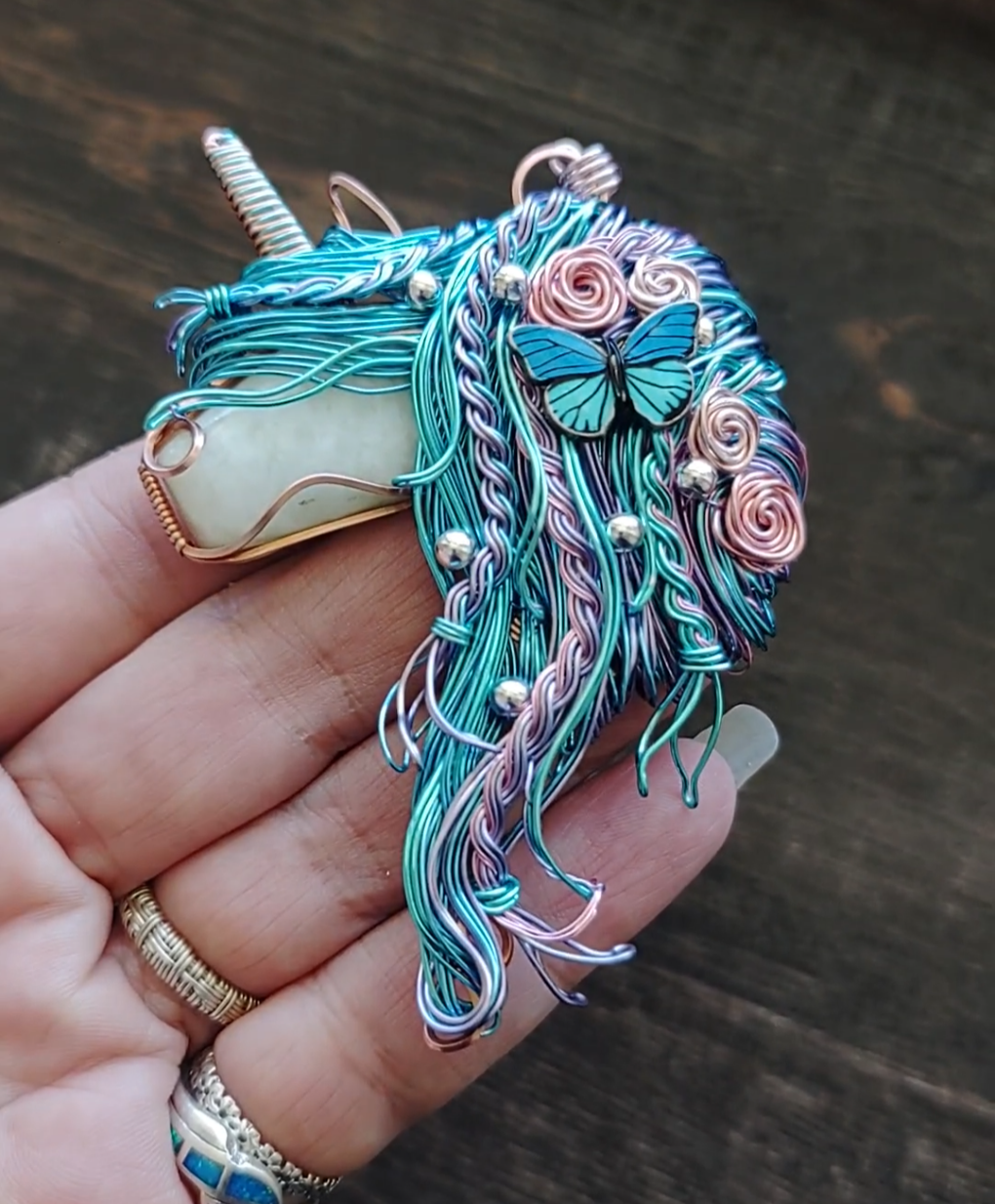 Unicorn Butterfly 🦄🦋 Pendant