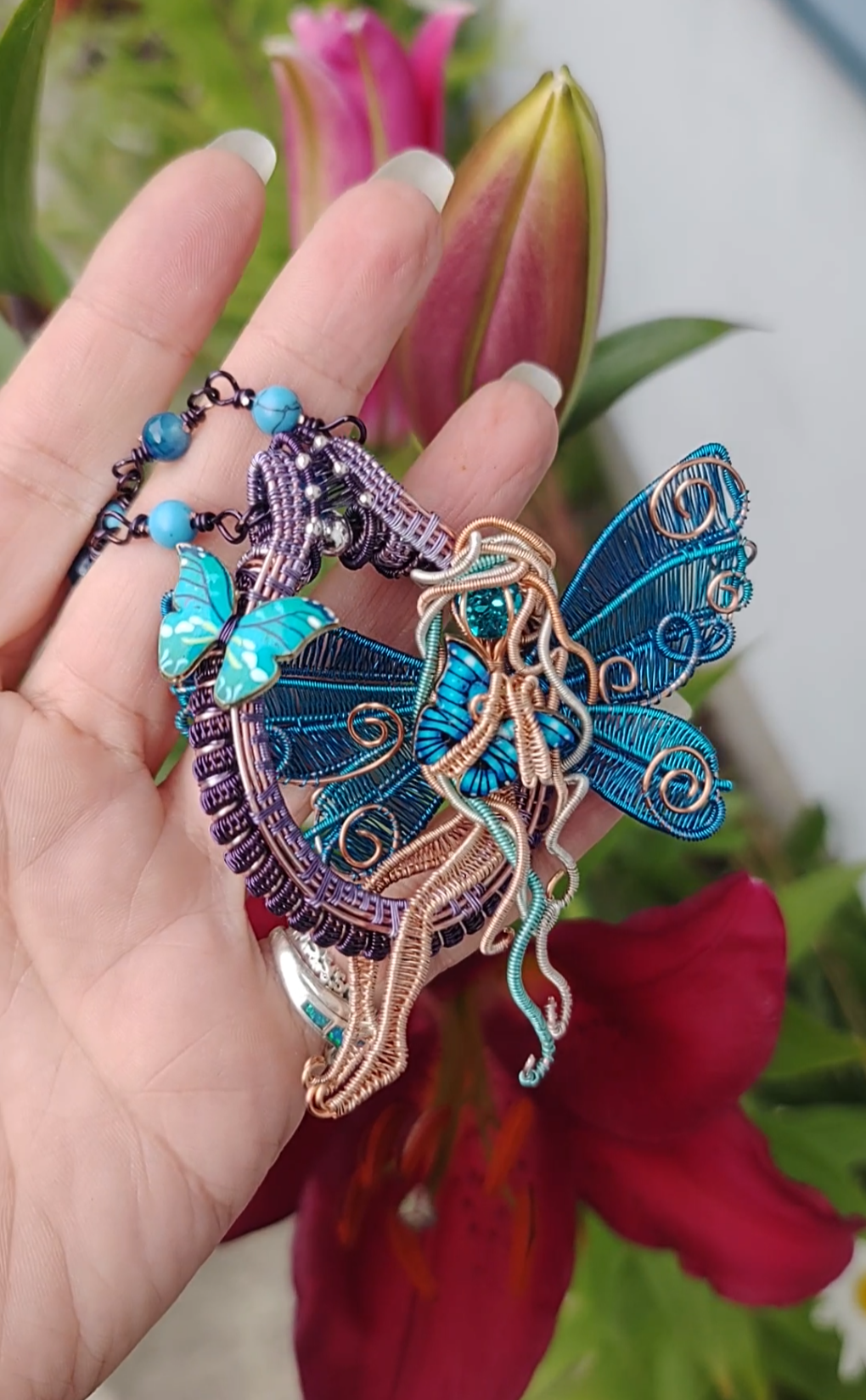 Blue butterfly ๐ฆ fairy decor