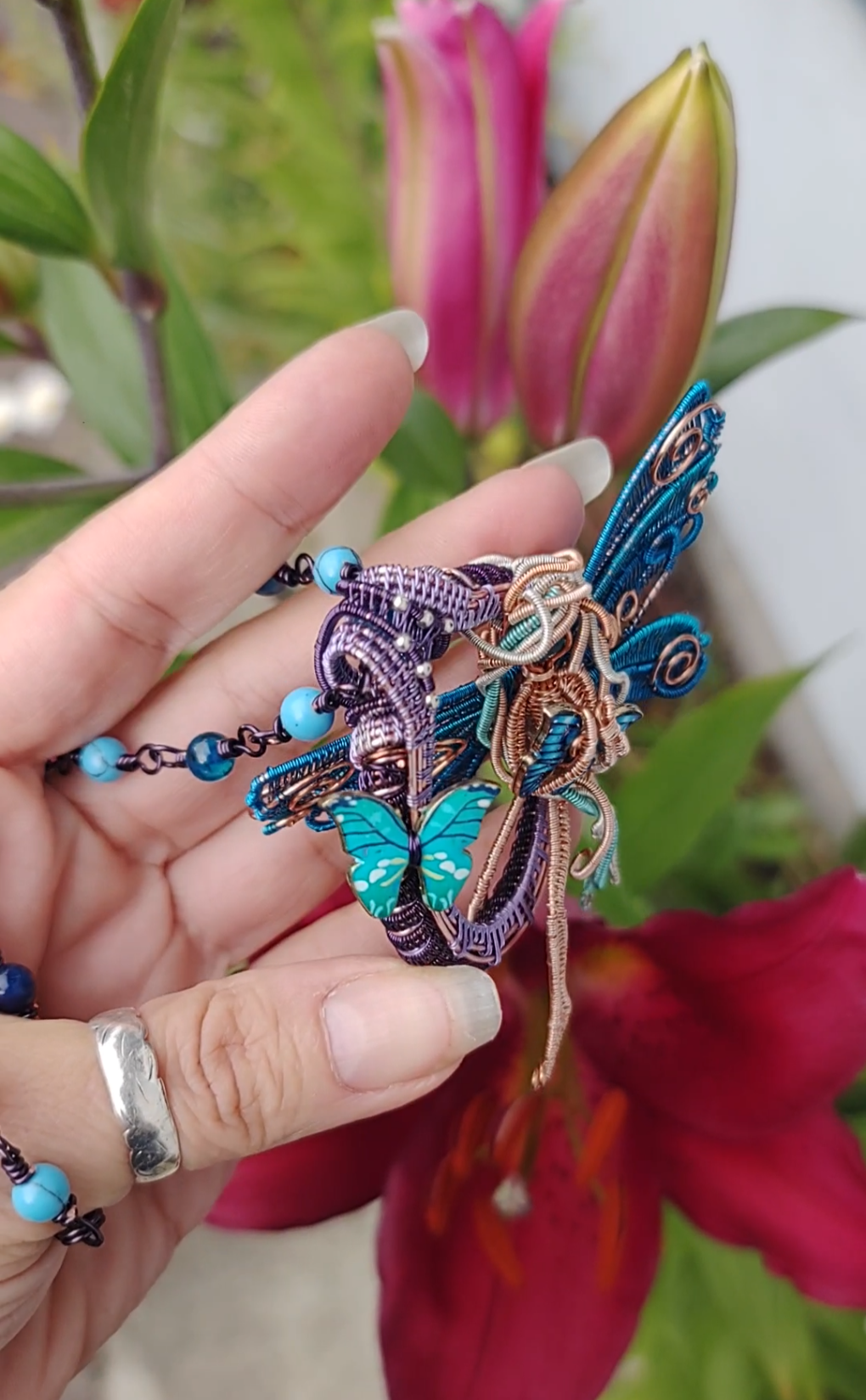 Blue butterfly ๐ฆ fairy decor