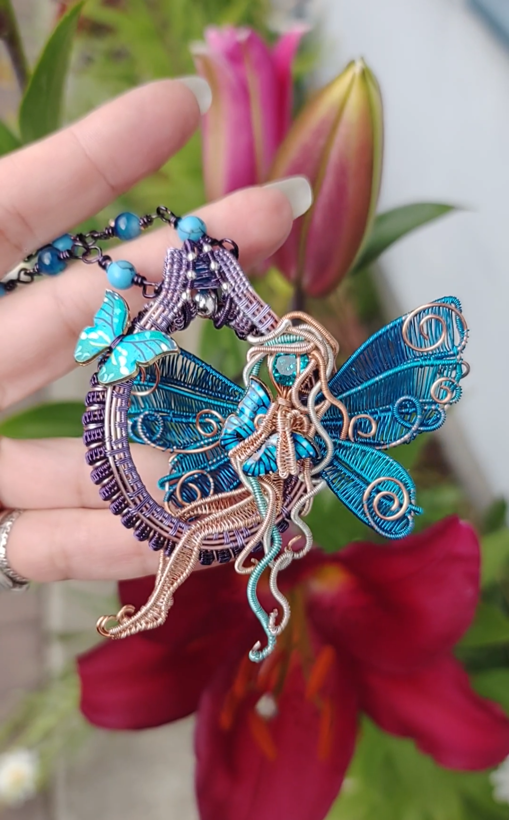 Blue butterfly ๐ฆ fairy decor