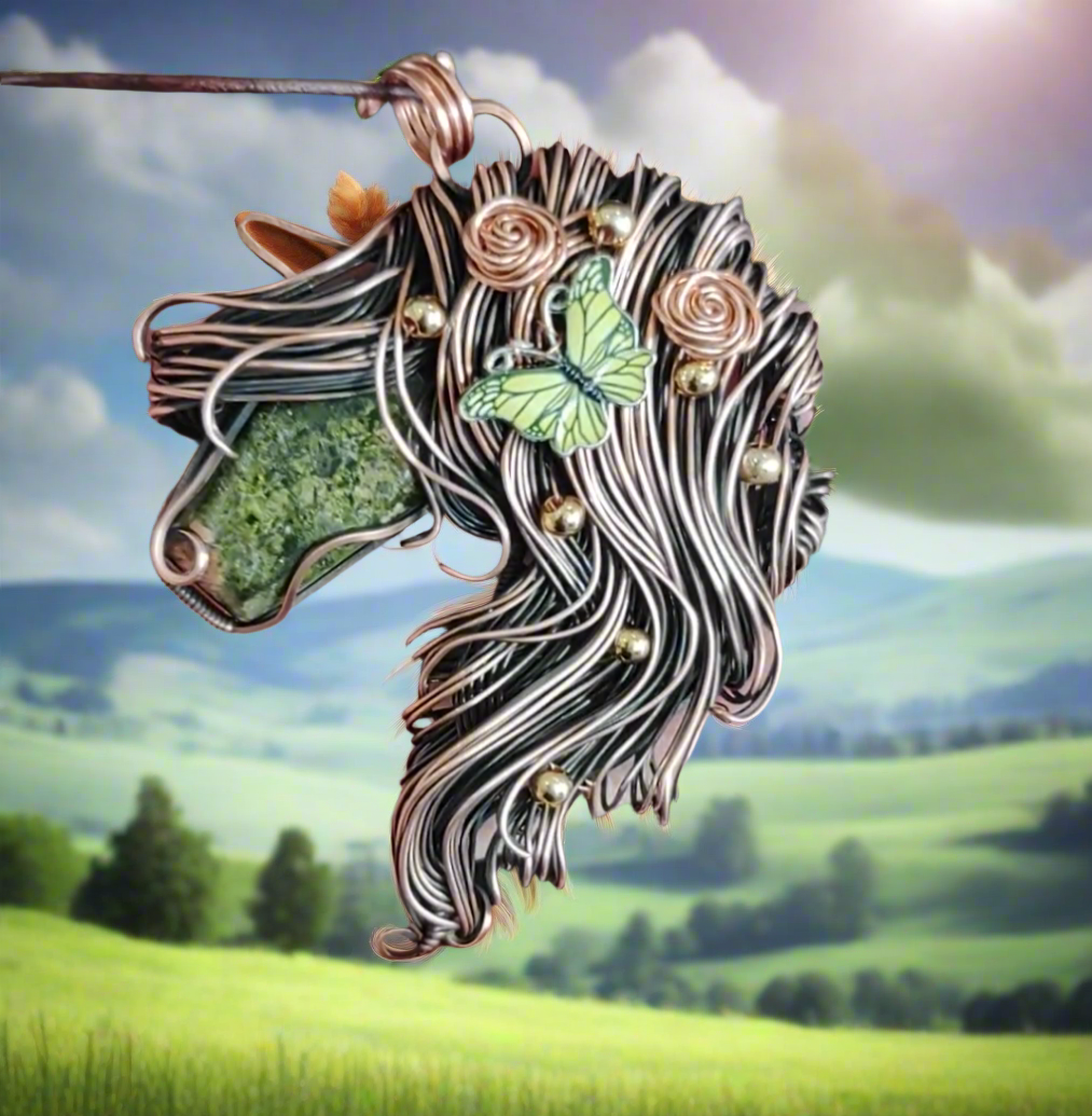 Spring pony🦋🐎 Pendant