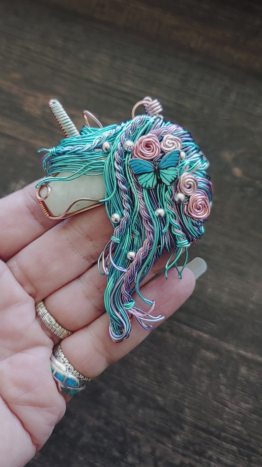 Unicorn Butterfly 🦄🦋 Pendant