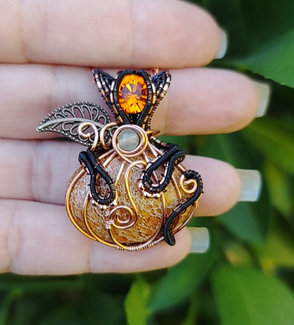 Halloween 🎃🐈‍⬛ pumpkin kitty Pendant