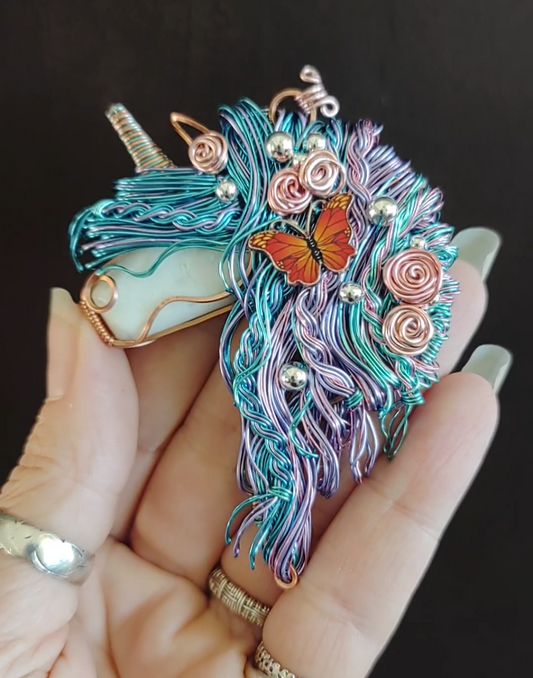 Unicorn 🦄 Butterfly🦋 Pendant
