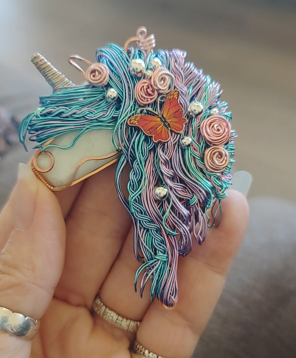 Unicorn 🦄 Butterfly🦋 Pendant