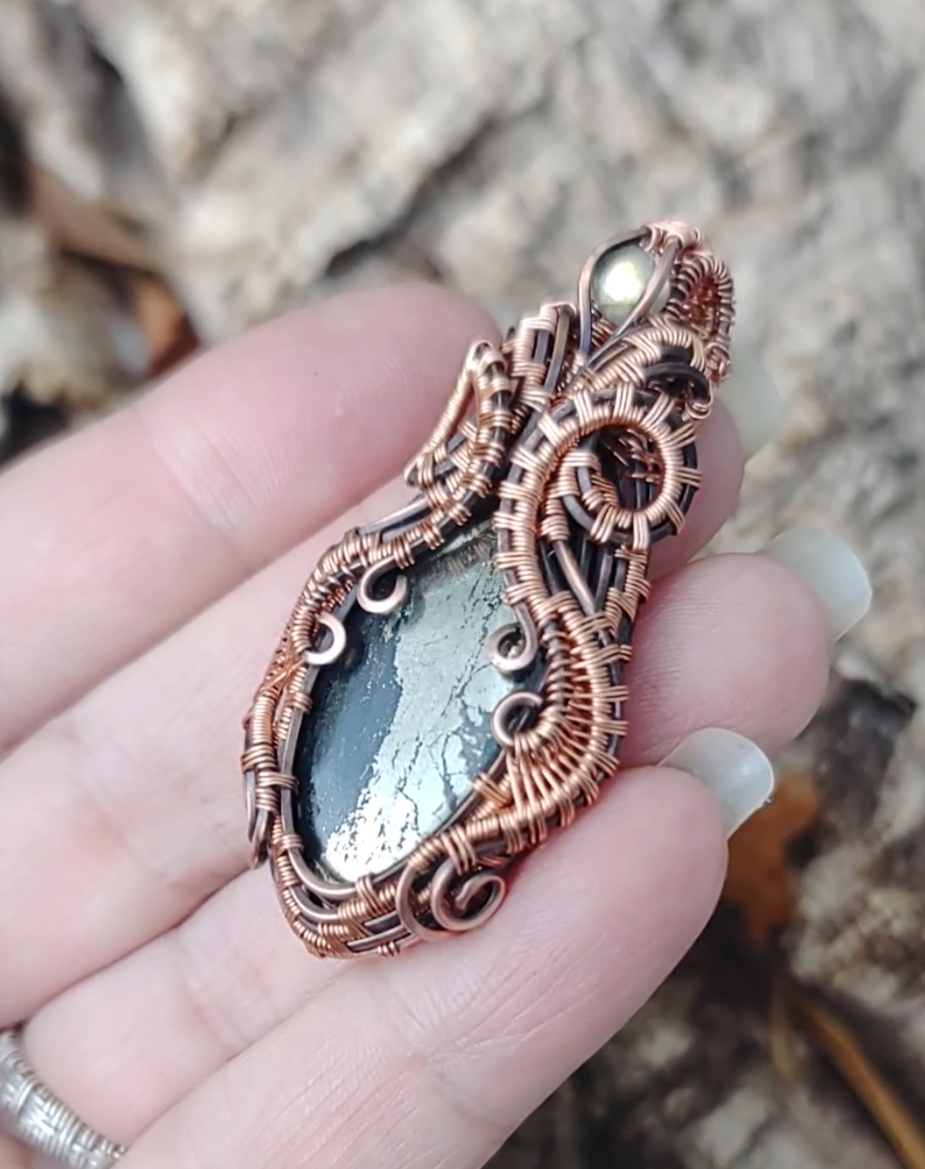 Pyrite pendant