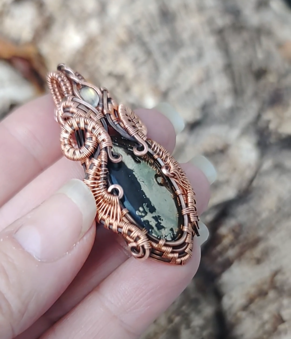 Pyrite pendant