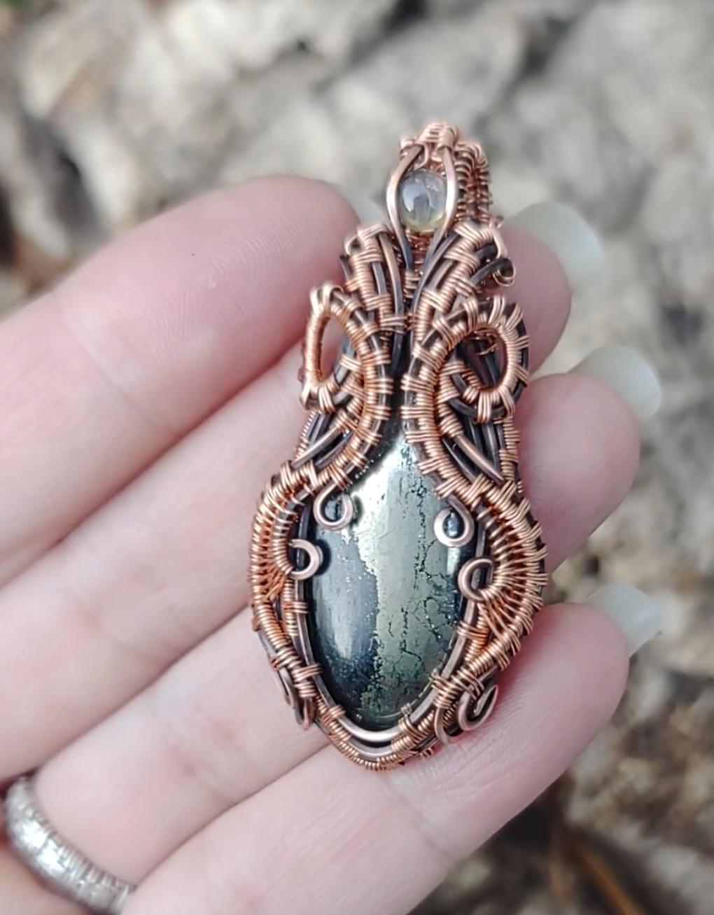 Pyrite pendant