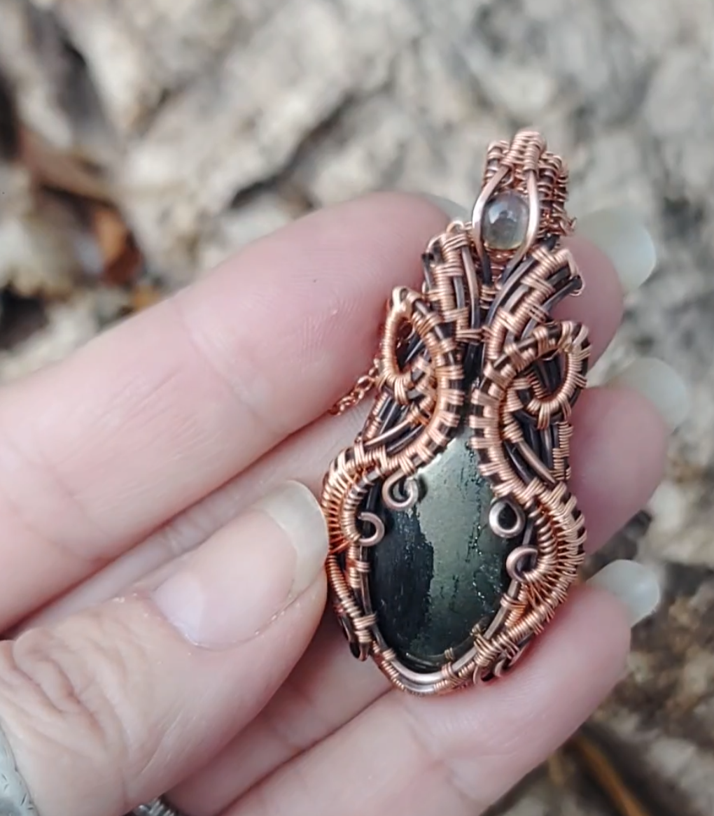 Pyrite pendant