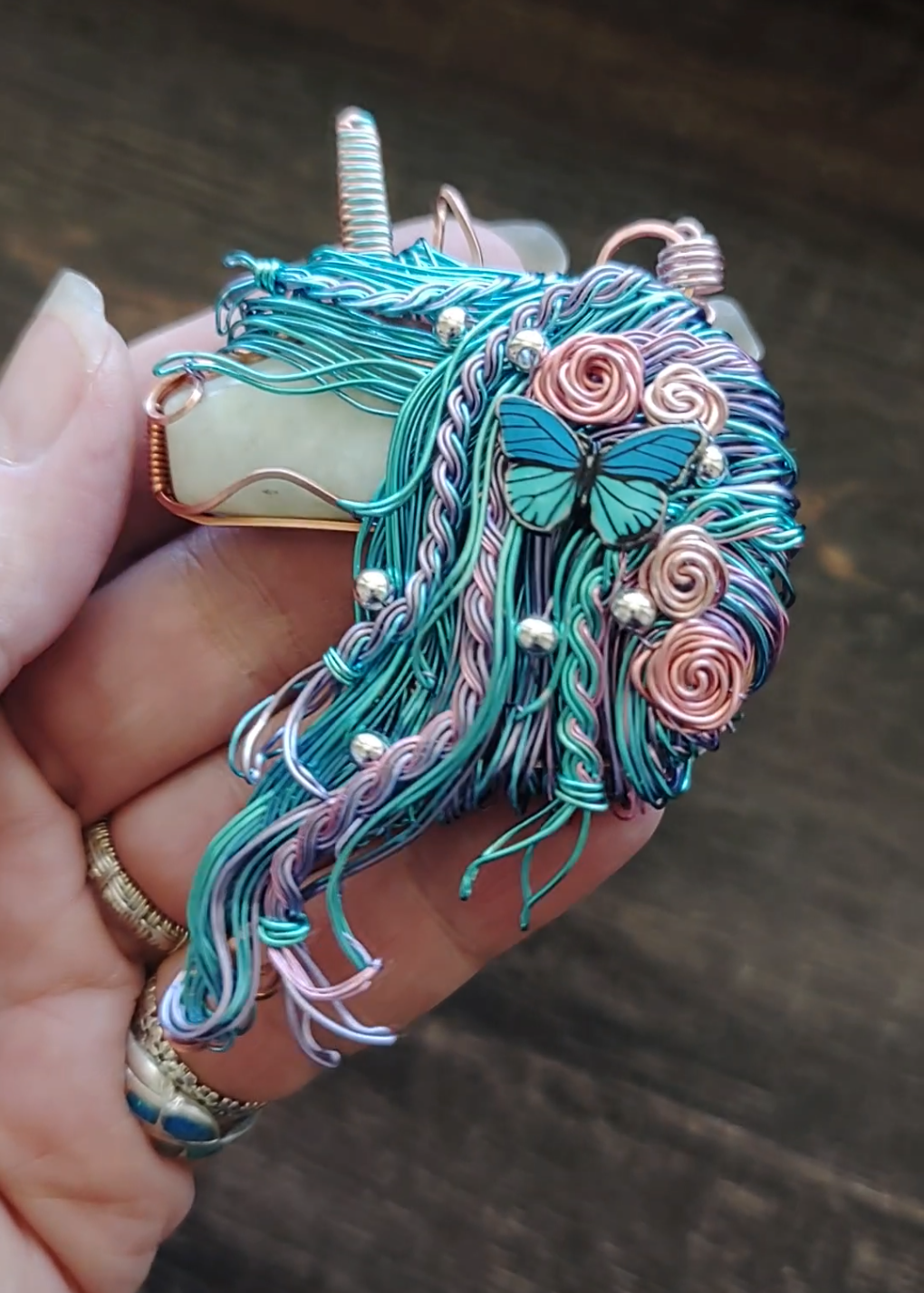 Unicorn Butterfly 🦄🦋 Pendant