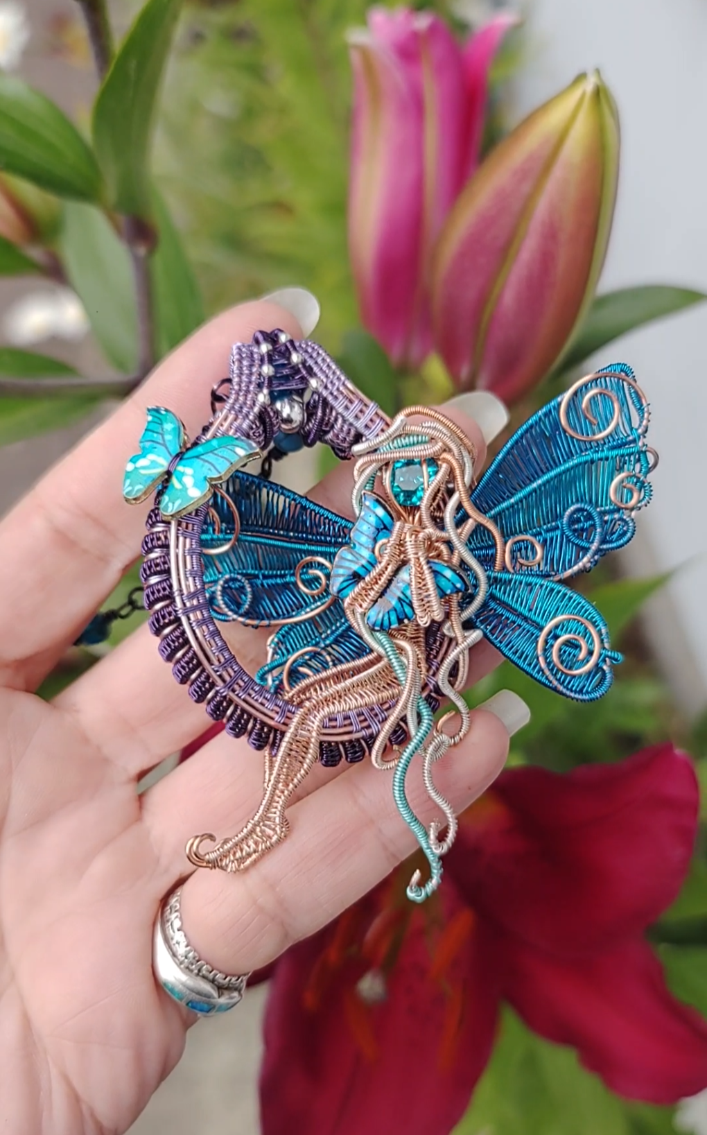Blue butterfly 🦋 fairy decor
