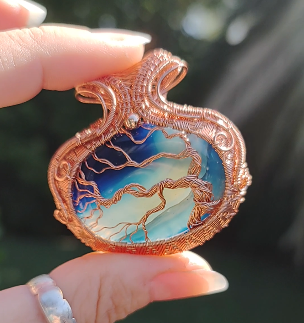 Tree of Life Pendant - Coastal Breeze