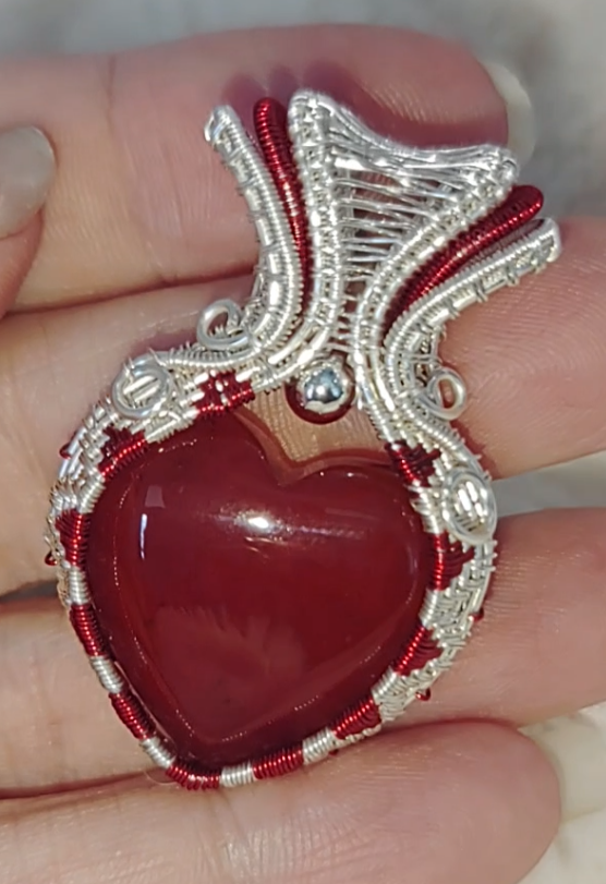 Valentine heart pendant