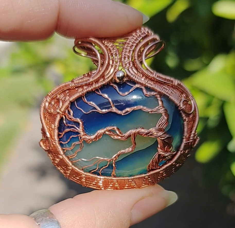 Tree of Life Pendant - Coastal Breeze