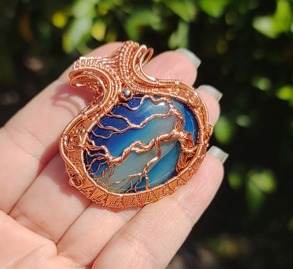 Tree of Life Pendant - Coastal Breeze