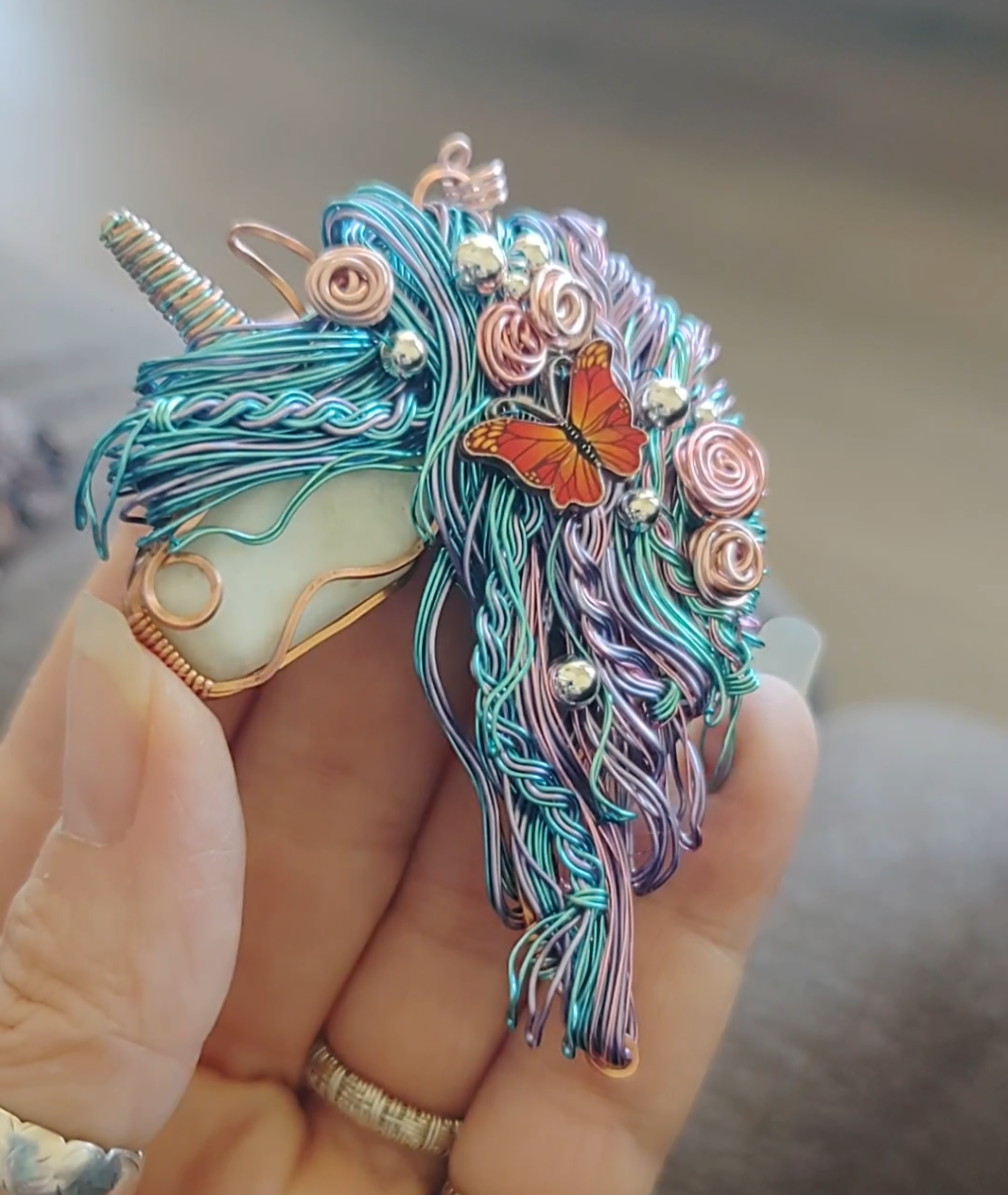 Unicorn 🦄 Butterfly🦋 Pendant