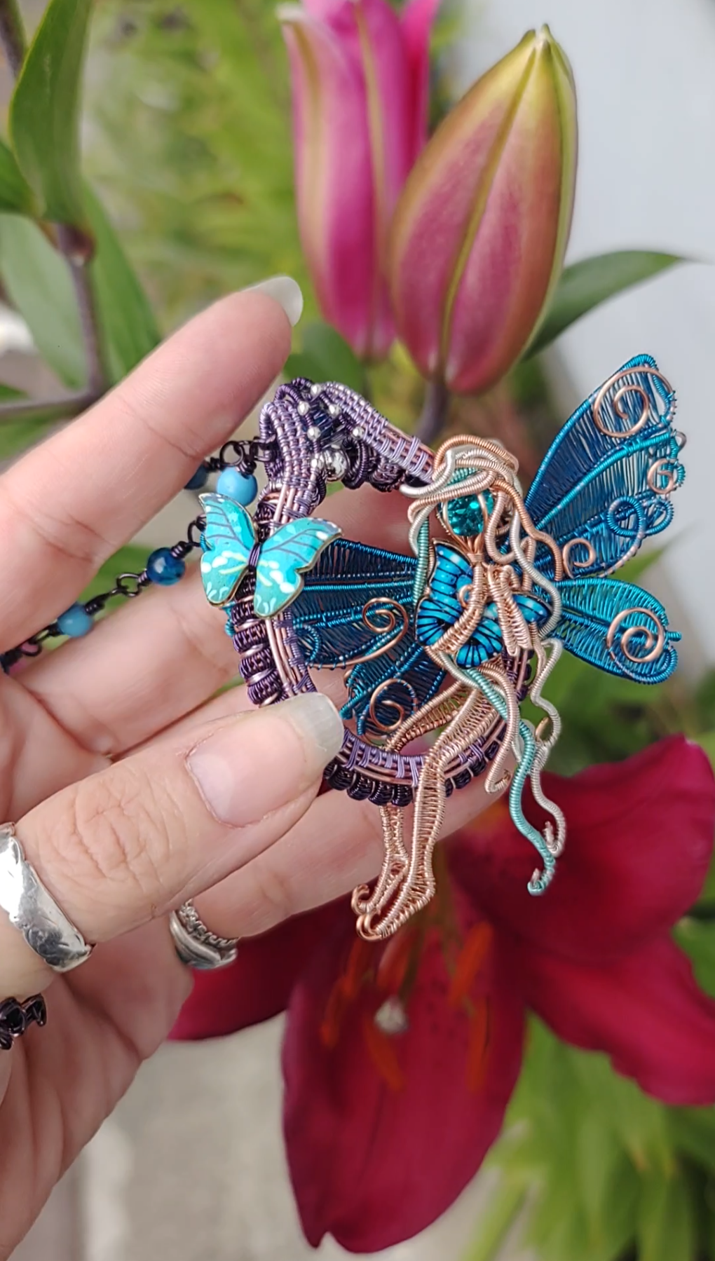 Blue butterfly 🦋 fairy decor