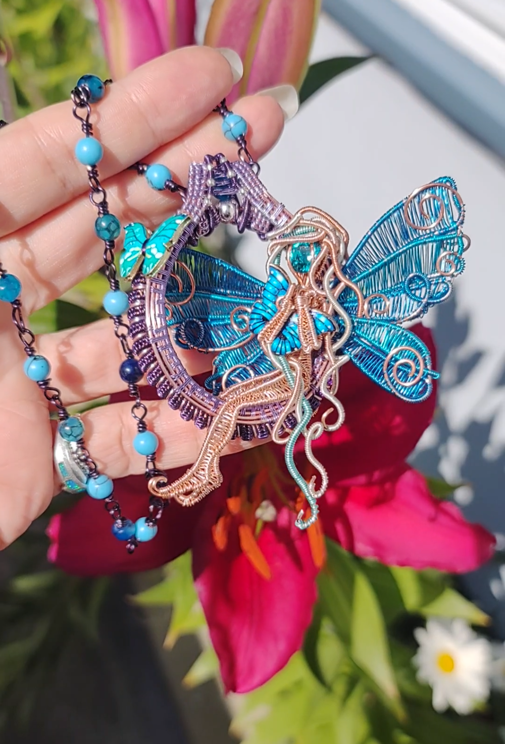 Blue butterfly 🦋 fairy decor