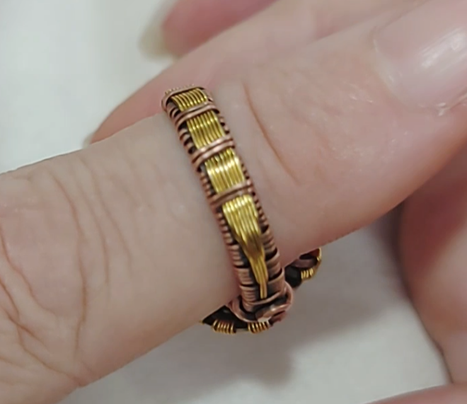 From the Tutorial - Egyptian ring💍 size 7