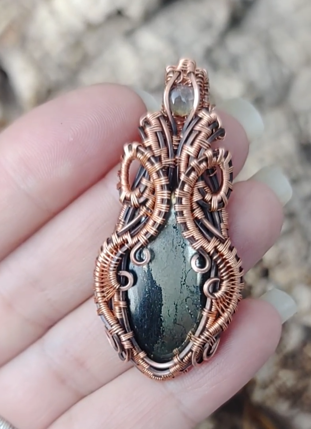 Pyrite pendant