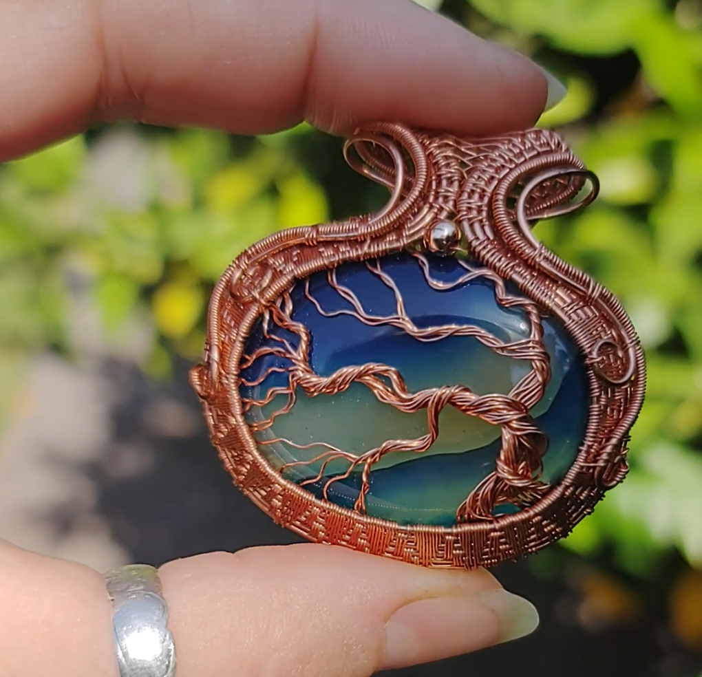 Tree of Life Pendant - Coastal Breeze