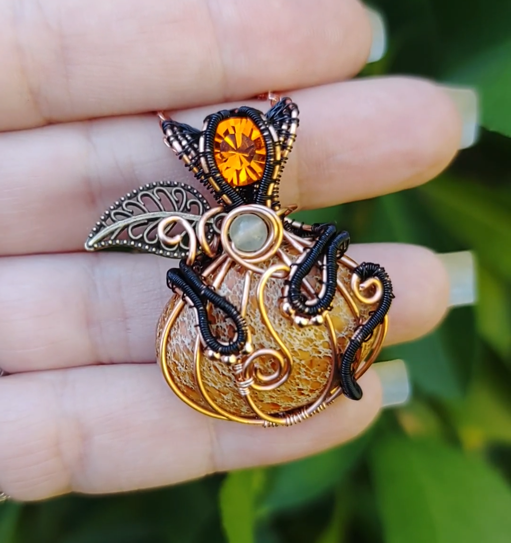 Halloween 🎃🐈‍⬛ pumpkin kitty Pendant