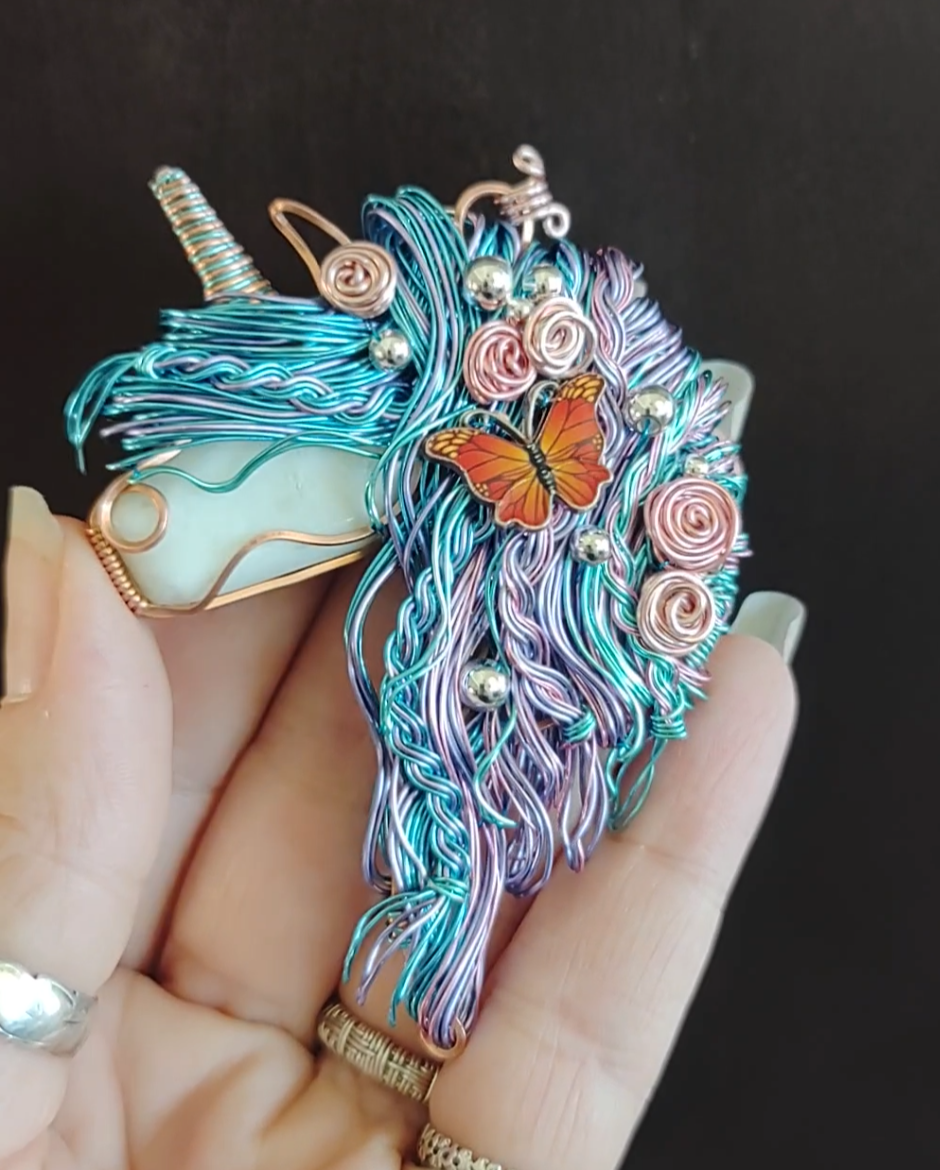 Unicorn 🦄 Butterfly🦋 Pendant