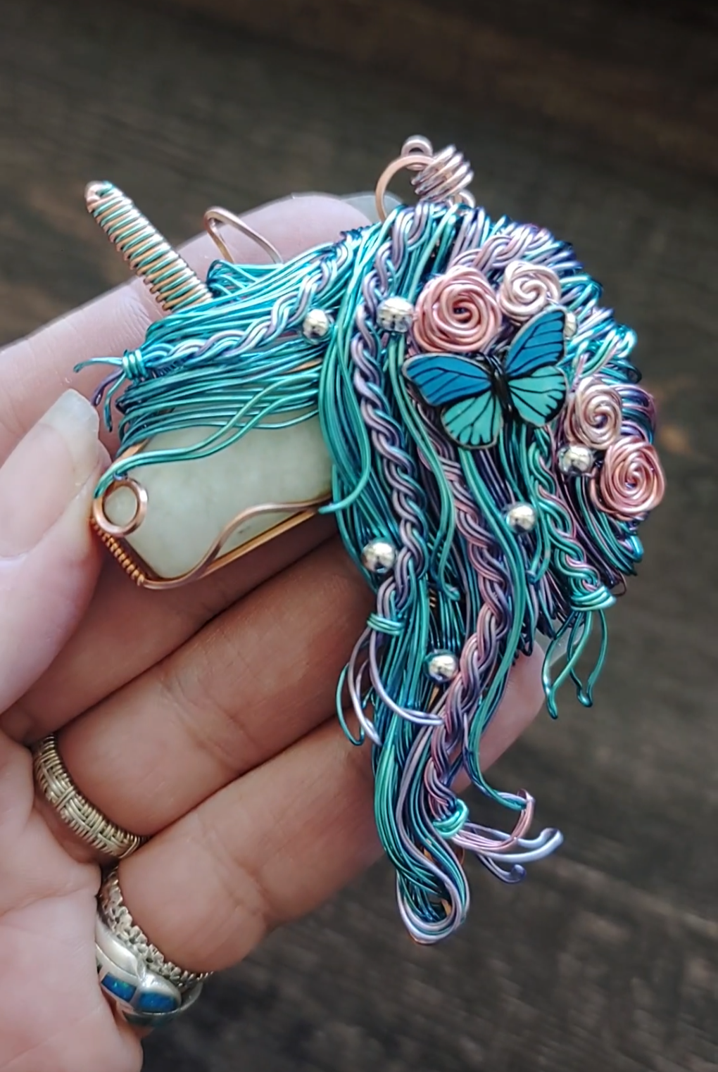 Unicorn Butterfly 🦄🦋 Pendant