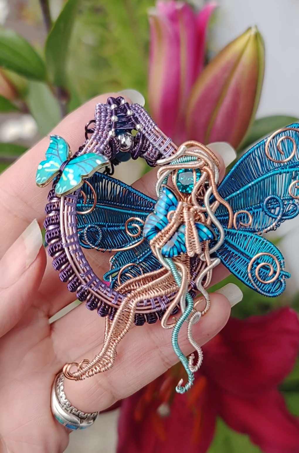 Blue butterfly 🦋 fairy decor