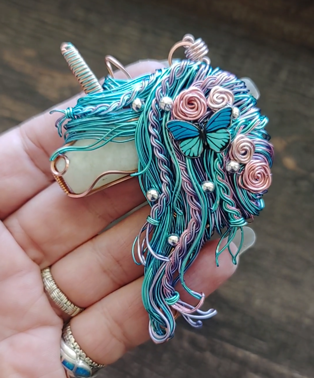 Unicorn Butterfly 🦄🦋 Pendant