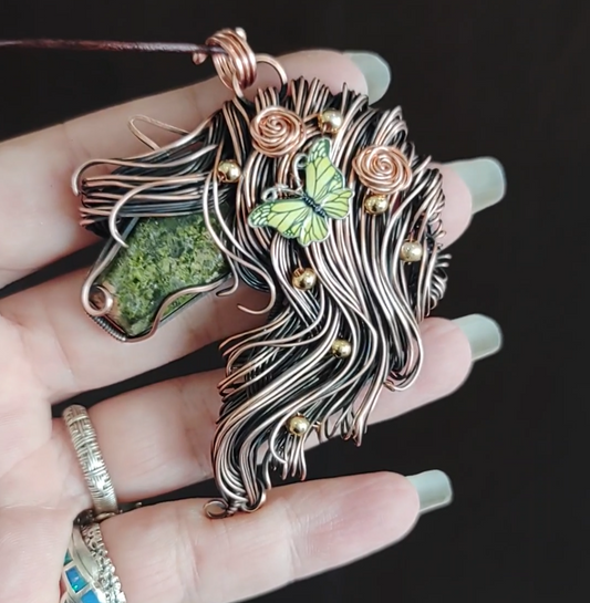 Spring pony🦋🐎 Pendant