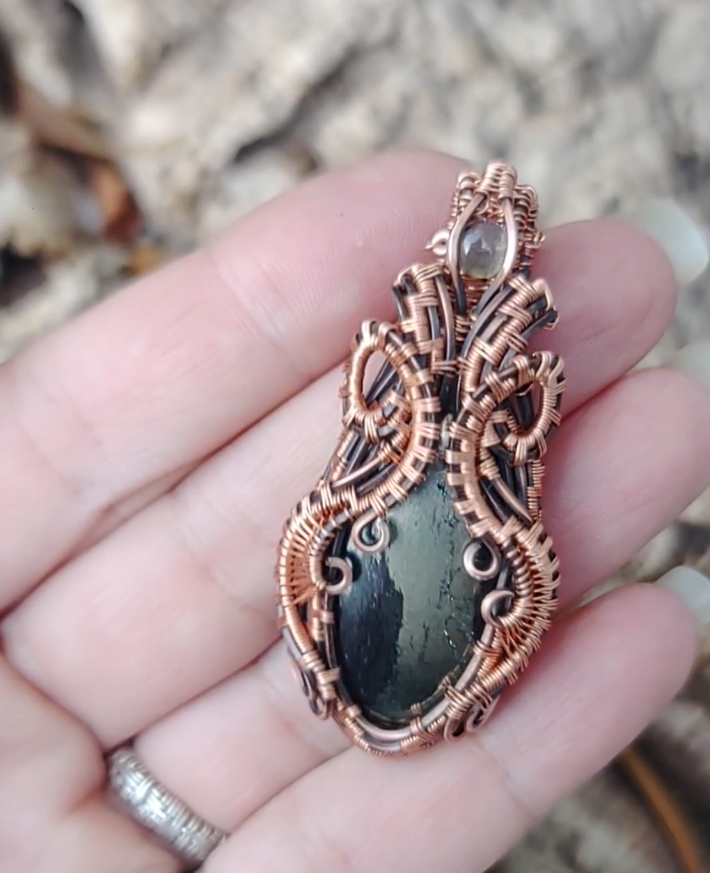 Pyrite pendant