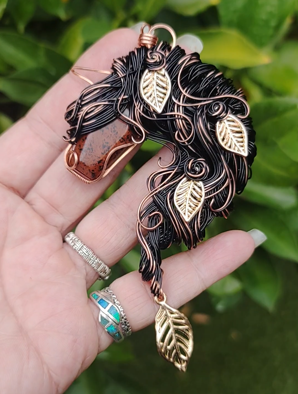 Autumn 🍂 Bay Horse Pendant 🐎