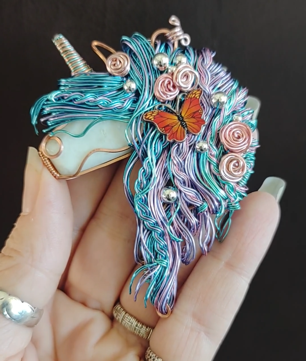 Unicorn 🦄 Butterfly🦋 Pendant