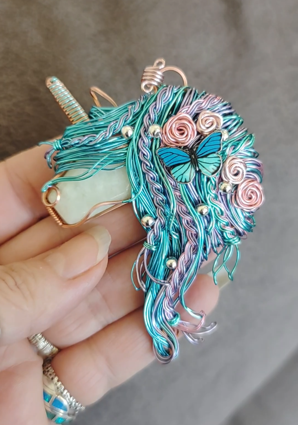 Unicorn Butterfly 🦄🦋 Pendant
