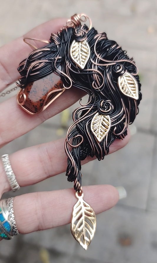 Autumn 🍂 Bay Horse Pendant 🐎