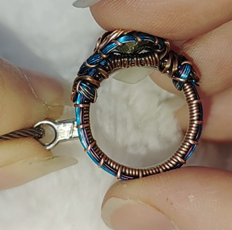 Blue crystal ring💍 size 7