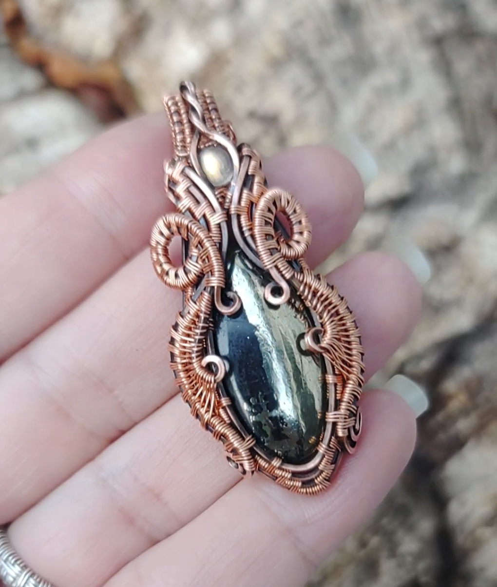 Pyrite pendant