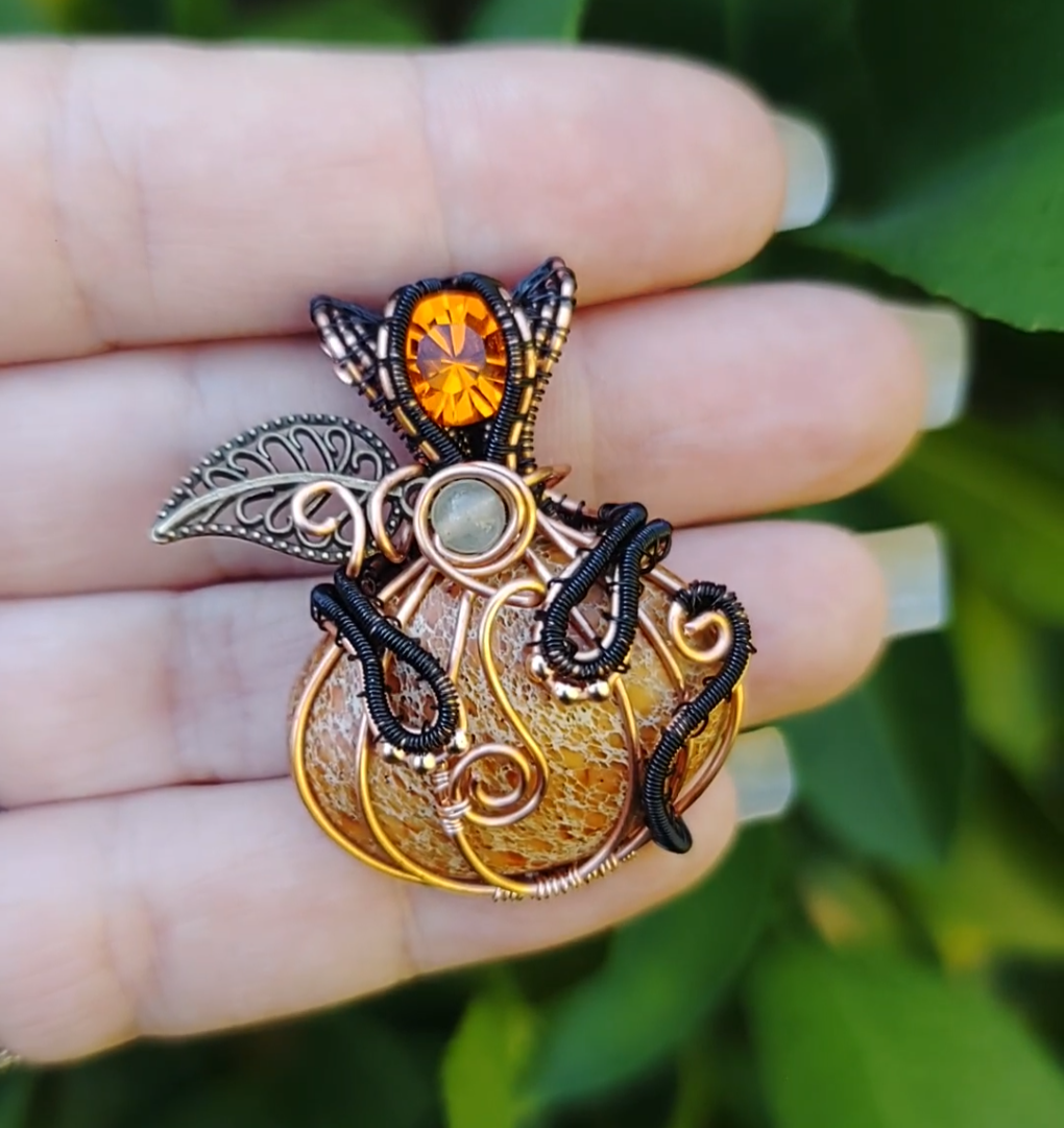 Halloween 🎃🐈‍⬛ pumpkin kitty Pendant