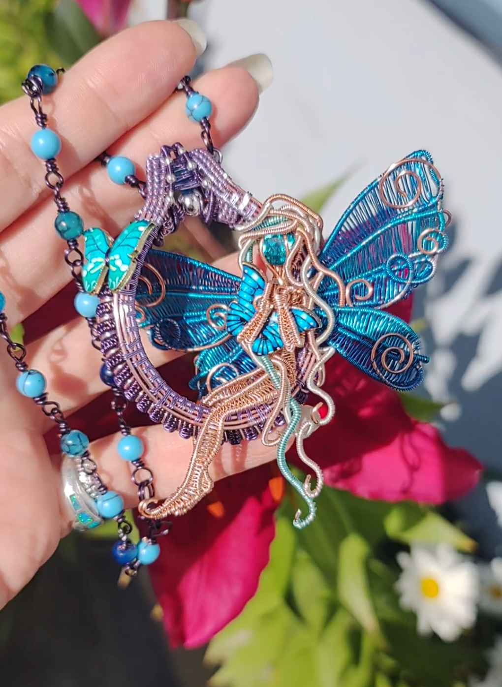Blue butterfly 🦋 fairy decor