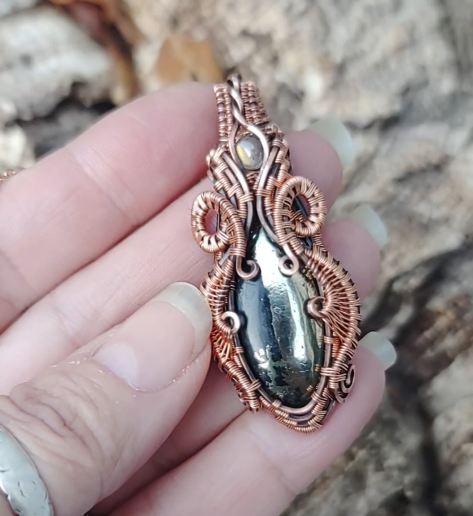 Pyrite pendant