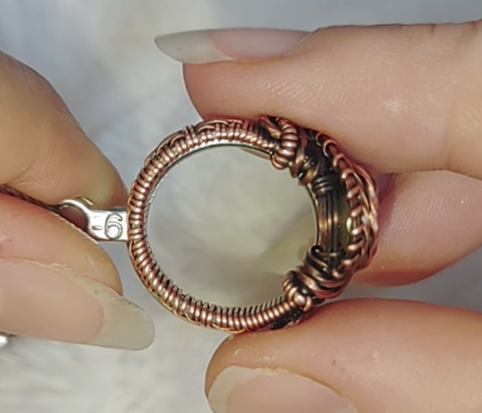 Blue crystal ring💍 size 6