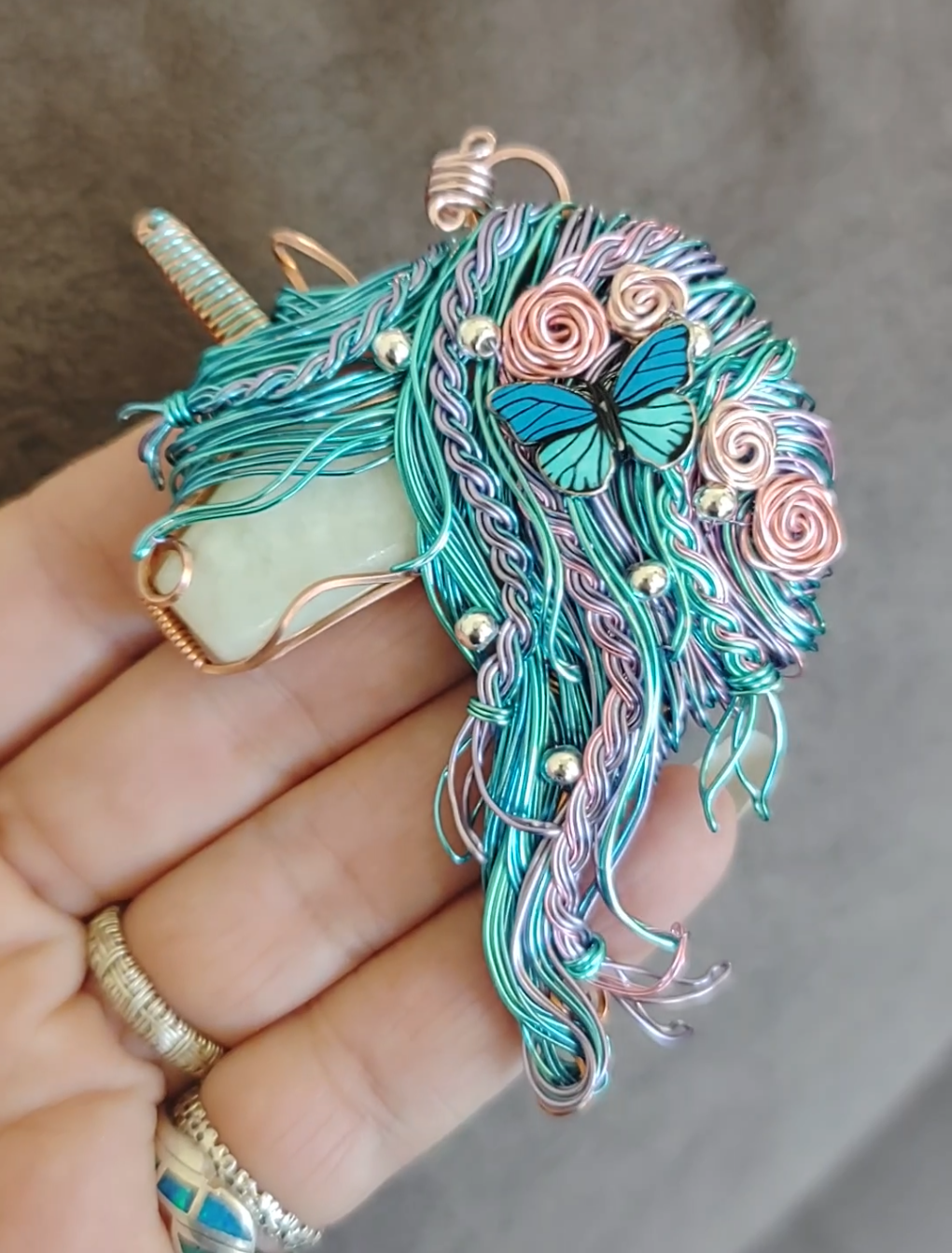 Unicorn Butterfly 🦄🦋 Pendant